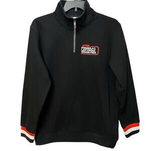 Formula 1 Las Vegas Grand Prix Quarter Zip Sweatshirt XL Black Mock Neck Unisex